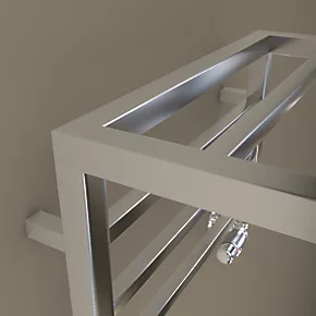 Towelrads Holyport Designer Towel Radiator 350 x 500mm Chrome 610BTU 3 Towelrads Holyport Designer Towel Radiator 350 x 500mm Chrome 610BTU - Image 3