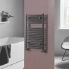 Towelrads Pisa Premium Towel Radiator 800 x 500mm Black 1307BTU