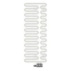 Terma Swale Designer Towel Rail 1244 x 465mm White 1747BTU