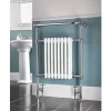 3-Column Steel Bathroom Radiator 952 x 659mm Chrome 1699BTU