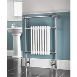 Towel Radiators shop 28 3-Column Steel Bathroom Radiator 952 x 659mm Chrome 1699BTU