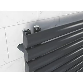 Ximax Fortuna Open Designer Towel Radiator 1164 x 600mm Anthracite 2222BTU 2 Ximax Fortuna Open Designer Towel Radiator 1164 x 600mm Anthracite 2222BTU - Image 2