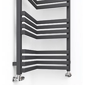 Terma Incorner Designer Towel Rail 1545 x 350mm Grey 2757BTU 2 Terma Incorner Designer Towel Rail 1545 x 350mm Grey 2757BTU - Image 2