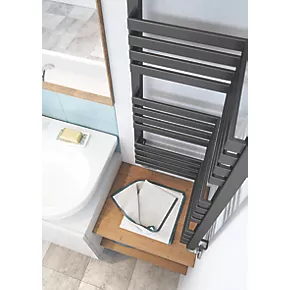 Terma Incorner Designer Towel Rail 1545 x 350mm Grey 2757BTU 3 Terma Incorner Designer Towel Rail 1545 x 350mm Grey 2757BTU - Image 3