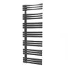 Towelrads Cobham Designer Towel Radiator 1200 x 500mm Black 1697BTU