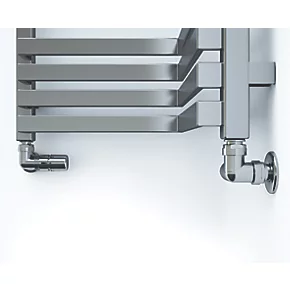 Terma Incorner Designer Towel Rail 1545 x 350mm Silver 2757BTU 2 Terma Incorner Designer Towel Rail 1545 x 350mm Silver 2757BTU - Image 2