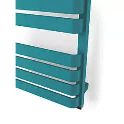 Terma Warp T One Electric Towel Rail 1110 x 500mm Teal 2046BTU -Towel Radiators shop 669RH A5