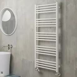 Terma Fiona Towel Rail 1140 x 500mm White 1661BTU -Towel Radiators shop 672RH A5