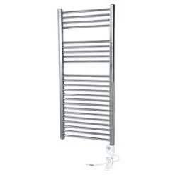Flomasta Flat Thermostatic Towel Radiator 1100 x 500mm Chrome 853BTU