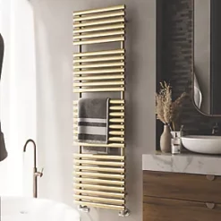 Terma Rolo Towel Rail 1800 x 520mm Brass 3454BTU -Towel Radiators shop 680RH A2