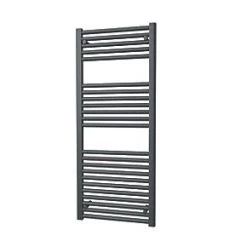 Towelrads Pisa Premium Towel Radiator 1200 x 500mm Anthracite 1952BTU -Towel Radiators shop 688RY A3