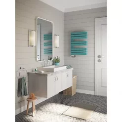 Terma Warp S Towel Rail 655 x 500mm Teal 1535BTU -Towel Radiators shop 692RH A2
