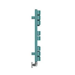 Terma Warp S Towel Rail 655 x 500mm Teal 1535BTU -Towel Radiators shop 692RH A3