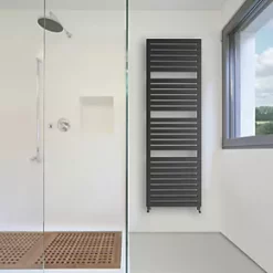 Terma Salisbury Designer Towel Rail 1635 x 540mm Black 2709BTU -Towel Radiators shop 696HR A2