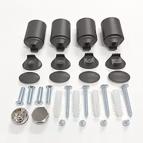 Towelrads Pisa Premium Towel Radiator 1600 x 600mm Anthracite 3081BTU 2 Towelrads Pisa Premium Towel Radiator 1600 x 600mm Anthracite 3081BTU - Image 2