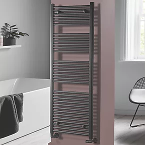 Towelrads Pisa Premium Towel Radiator 1600 x 600mm Anthracite 3081BTU 1 Towelrads Pisa Premium Towel Radiator 1600 x 600mm Anthracite 3081BTU