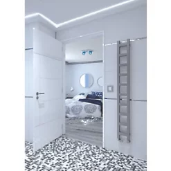 Terma Easy Designer Towel Rail 1600 x 200mm Taupe 1071BTU -Towel Radiators shop 705HR A3