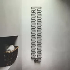 Terma Aire Designer Towel Rail 1555 x 300mm Grey 1423BTU -Towel Radiators shop 716HR A2