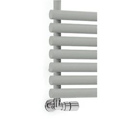 Terma Rolo Towel Designer Towel Rail 1360 x 520mm Grey / Silver 2629BTU -Towel Radiators shop 738HR A2