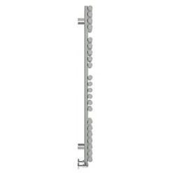 Terma Rolo Towel Designer Towel Rail 1360 x 520mm Grey / Silver 2629BTU -Towel Radiators shop 738HR A3