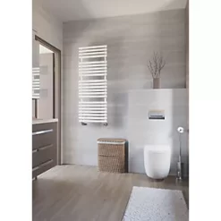 Terma Rolo Towel Rail 1360 x 520mm White 2629BTU -Towel Radiators shop 744RH A2