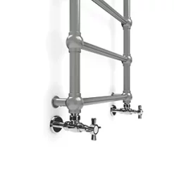 Terma Retro Designer Towel Rail 1170 x 504mm Grey / Silver 1051BTU 7 Terma Retro Designer Towel Rail 1170 x 504mm Grey / Silver 1051BTU -Towel Radiators shop 745HR A2