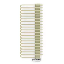 Terma Michelle Designer Towel Rail 1200 x 500mm Cream / Brass 2460BTU
