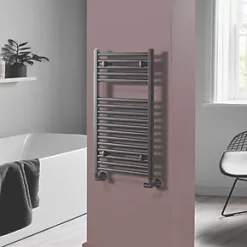 Towelrads Pisa Premium Towel Radiator 800 x 400mm Anthracite 1078BTU