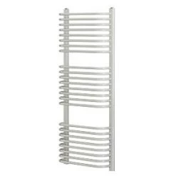 Towel Radiators shop 26 Blyss Curved D-Bar Towel Radiator 1200 x 500mm White 2329BTU