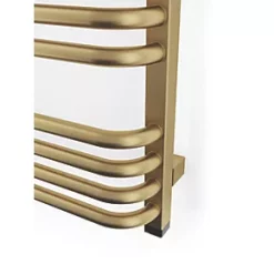 Terma Alex One Electric Towel Rail 760 x 500mm Brass 1364BTU -Towel Radiators shop 759RH A5