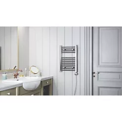 Terma Leo MEG Electric Towel Rail 600 x 400mm Chrome 410BTU 8 Terma Leo MEG Electric Towel Rail 600 x 400mm Chrome 410BTU -Towel Radiators shop 780HR A3