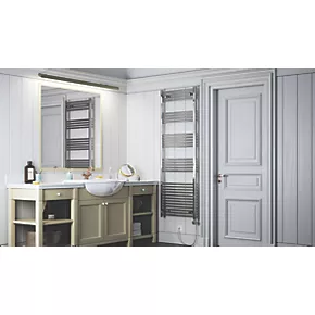 Terma Leo MEG Electric Towel Rail 1800 x 600mm Chrome 2046BTU 3 Terma Leo MEG Electric Towel Rail 1800 x 600mm Chrome 2046BTU - Image 3