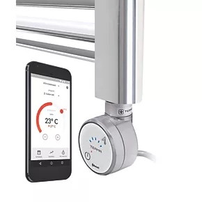 Terma Leo Electric Towel Rail with MOA Blue Element 1800 x 600mm Chrome 2046BTU 6 Terma Leo Electric Towel Rail with MOA Blue Element 1800 x 600mm Chrome 2046BTU - Image 6