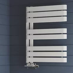 Terma Warp S Towel Rail 655 x 500mm White 1535BTU -Towel Radiators shop 859RH A5