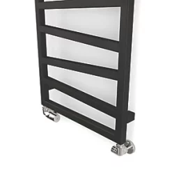 Terma Zig Zag Designer Towel Rail 835 x 500mm Black 1091BTU -Towel Radiators shop 871RH A5