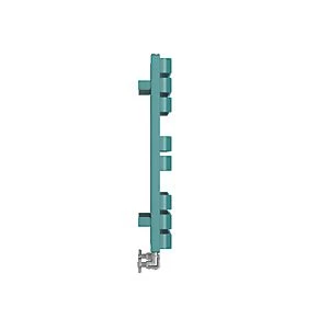 Terma Warp T Bold Designer Towel Rail 655 x 500mm Teal 1569BTU 4 Terma Warp T Bold Designer Towel Rail 655 x 500mm Teal 1569BTU - Image 4