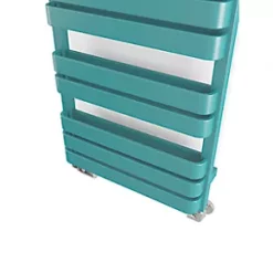 Terma Warp T Bold Designer Towel Rail 655 x 500mm Teal 1569BTU 11 Terma Warp T Bold Designer Towel Rail 655 x 500mm Teal 1569BTU -Towel Radiators shop 901RH A5