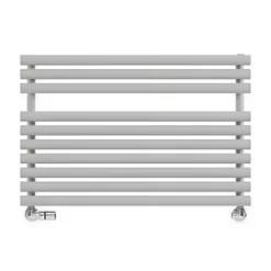 Terma Rolo Towel Designer Towel Rail 590 x 900mm Grey / Silver 2002BTU