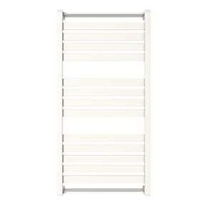GoodHome Jade Vertical Water Towel Warmer 1000 x 500mm White 1863BTU 2 GoodHome Jade Vertical Water Towel Warmer 1000 x 500mm White 1863BTU - Image 2