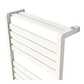 GoodHome Jade Vertical Water Towel Warmer 1000 x 500mm White 1863BTU 3 GoodHome Jade Vertical Water Towel Warmer 1000 x 500mm White 1863BTU - Image 3