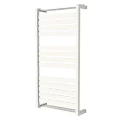 GoodHome Jade Vertical Water Towel Warmer 1000 x 500mm White 1863BTU