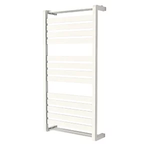 GoodHome Jade Vertical Water Towel Warmer 1000 x 500mm White 1863BTU 1 GoodHome Jade Vertical Water Towel Warmer 1000 x 500mm White 1863BTU