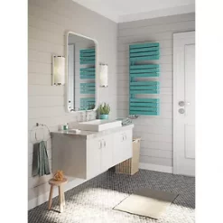Terma Warp S Towel Rail 1110 x 500mm Teal 2605BTU -Towel Radiators shop 913RH A2