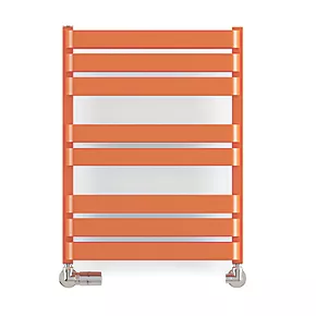 Terma Warp T Bold Designer Towel Rail 655 x 500mm Orange 1569BTU 2 Terma Warp T Bold Designer Towel Rail 655 x 500mm Orange 1569BTU - Image 2