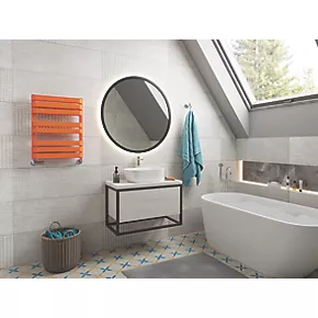 Terma Warp T Bold Designer Towel Rail 655 x 500mm Orange 1569BTU 3 Terma Warp T Bold Designer Towel Rail 655 x 500mm Orange 1569BTU - Image 3