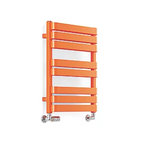 Terma Warp T Bold Designer Towel Rail 655 x 500mm Orange 1569BTU 1 Terma Warp T Bold Designer Towel Rail 655 x 500mm Orange 1569BTU