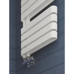 Terma Warp S Towel Rail 1110 x 500mm White 2605BTU -Towel Radiators shop 933RH A5