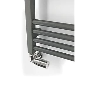 Terma Fiona Towel Rail 660 x 500mm Sparkling Grey 985BTU 6 Terma Fiona Towel Rail 660 x 500mm Sparkling Grey 985BTU - Image 6