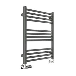 Terma Fiona Towel Rail 660 x 500mm Sparkling Grey 985BTU 1 Terma Fiona Towel Rail 660 x 500mm Sparkling Grey 985BTU
