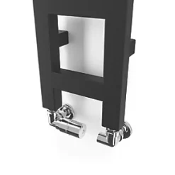 Terma Easy Heated Towel Rail 960 x 200mm Black 638BTU -Towel Radiators shop 964RH A5